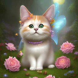 Cute cat fairy