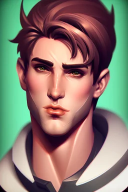 Tambs gamer logo male portrait attractive fantasy