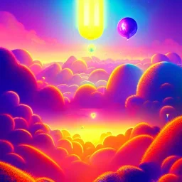 Caineghis, lisa frank fantasy, detailed matte painting, mystical colors, Golden hour, beeple, neon pastel color palette, beautiful colorful interesting detailed storybook fantasy