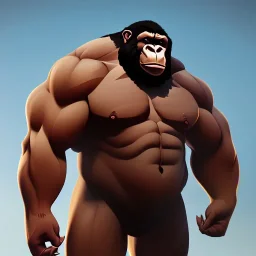 ancient bodybuilding gorilla