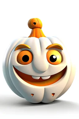 A photo realistic,cute smiles, Halloween character, Disney style, white background