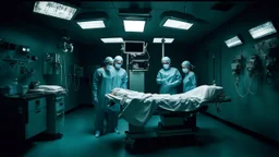 A horror-style operating room