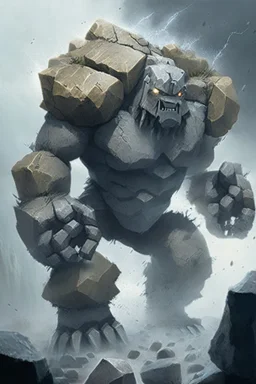 stone storm monster golem