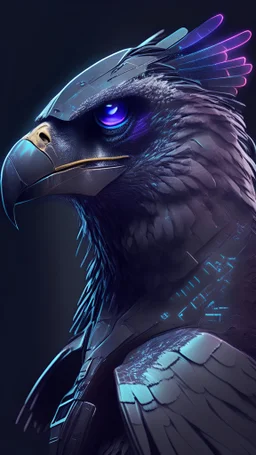 profile picture of a cyberfalcon with imposing looking