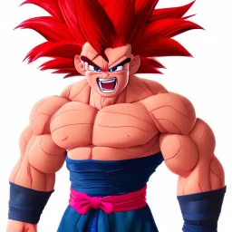 Akuma in dragon ball z style