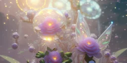 crystal subtle flower in a galactic ambiance beautiful fairy, transparent, delicate colors, in the foreground, full of details, smooth，soft light atmosphere, light effect，vaporwave colorful, concept art, smooth, extremely sharp detail, finely tuned detail, ultra high definition, 8 k, unreal engine 5, ultra sharp focus