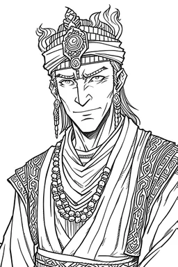 Sakthiman as a manga character