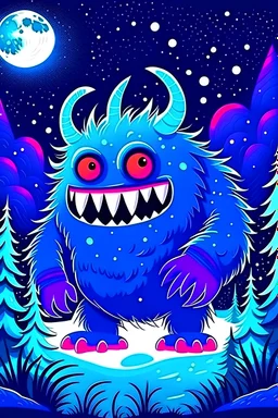 Night winter monster suitable for children