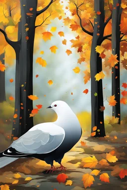 autumn has come among the trees dove nest It escapes from the rain the sun of sadness with all his pride Behind the black cloud She cries lovingly