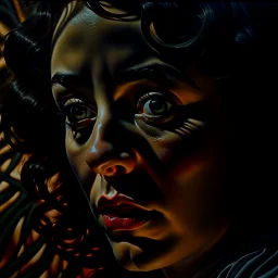 Strong texture, photorealism, Caravaggio. Intricate patterns, hypermaximalist. Surreal, eerily mysterious, pastel colors. Italian horror, Dario Argento. Movie shot, spooky horror. 1970's Italian art. 33mm photography.