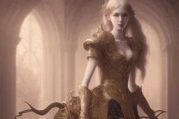 baroque style, elegant, long hair concept art, fancy clothing, fancy room interior, highly detailed, artstation, behance, deviantart, inspired by innocent manga, inspired by castlevania concept art, trending, ayami kojima, shinichi sakamoto