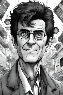 Dean Kamen in a manga in the style of Junji Ito