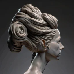 sculpted hair