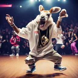 an animal winning hip hop competition