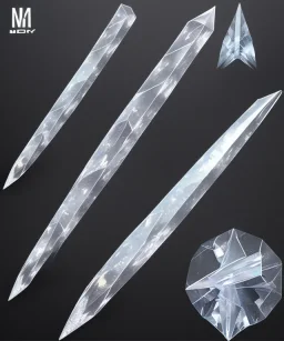 quartz crystal dagger shape