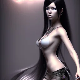 hitomi tanaka long black hair xtreme detailed, 4k, intricate,