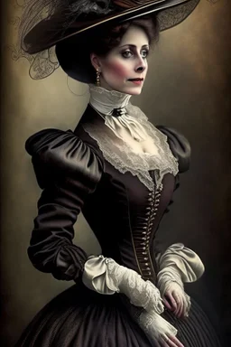 elegant woman victorian times