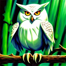 white owl 90's tcg art