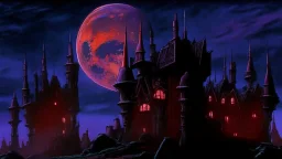 castle at night