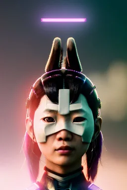 portrait, Asian cyborg woman, samurai warrior :: symmetry photography, cyberpunk style, cyborg eyes, pink hair, wires conveying, perfect eyes, samurai helmet, tiger mask, black samurai army, katana, ghost in the shell, pink, white, black, glow eyes, cinematic, Ultra realistic, dark scene, soft color, highly detailed, unreal engine 5, RTX, ultra detail, 3d, finely drawn, high definition.