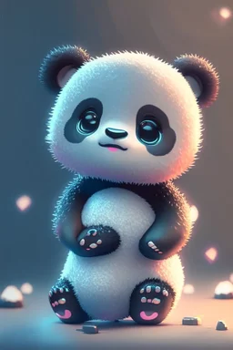 cute tiny hyperrealistic Anime panda from pokemon, chibi, adorable and fluffy, logo design, cartoon, cinematic lighting effect, charming, 3D vector art, cute and quirky, fantasy art, bokeh, hand-drawn, digital painting, soft lighting, isometric style, 4K resolution, photorealistic rendering, highly detailed clean, vector image, photorealistic masterpiece, professional photography, simple space backdrop, flat white background, isometric, vibrant vector