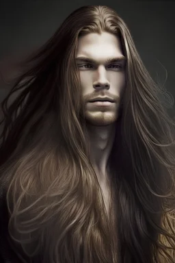 Men with a long hair