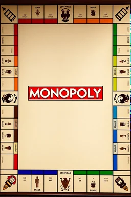 creating a custom Monopoly-style board with: 44 spaces in total, including the 4 corner squares.