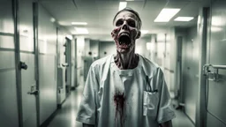 extreme horror patient in a very scary hospital