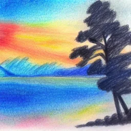 water color landscape drawing