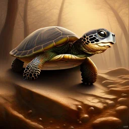 turtle, 17th century, dark setting, insanely detailed, 16k resolution, perfect eyes, round pupil, cinematic smooth, intricate detail, Renaissance style, dark blue