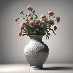 A highly detailed and realistic image of a single vase without any flowers