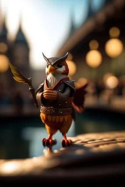 robin hoot, leader of the hooties. with bow and dagger, guarding the Suez canal, bokeh like f/0.8, tilt-shift lens 8k, high detail, smooth render, down-light, unreal engine, prize winning