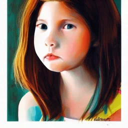 Portrait of a girl by dav