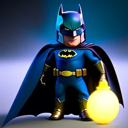 Concept art of Little Batman (Pixar art style)++, highly detailed, digital painting, art stations, concept art, smooth, unreal engine 5, god rays, ray tracing, RTX, nanite polygons, lumen lighting, ultra detail, volumetric lighting, 3d, detailed anime, finely drawn, high definition, high resolution, cartoon [ animation, cartoon, drawing, painting, low res, cropped, watermark, jpeg artifacts, low quality, normal quality, bad anatomy, text error, worst quality, blurry thousan