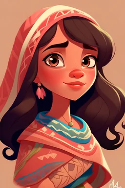 the disney princess moana with a hijab by disney animators