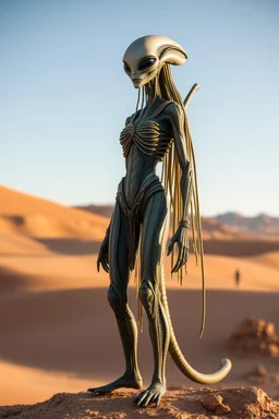 alien woman full-length view