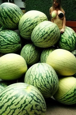 Those melons are huge