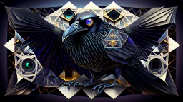 impossible octaedric jeweled paradox geometry impossible crow with many eyes