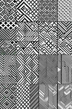 elite patterns black and white