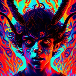 psychodelic demon boy