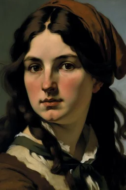 Courbet young woman