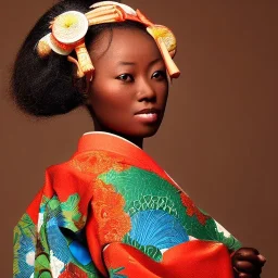 Japanese art, African beauty, high definition,