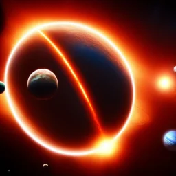 8k resolution round planets, desktop wallpaper