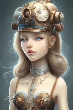 girl cute pain steampunk