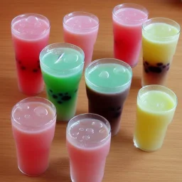 boba bubbles drink, 8k quality, pastle, soft ,cute