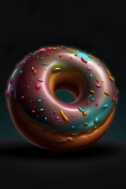 sacred donut realistic with aura