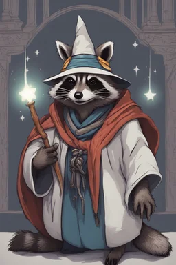 Raccoon wizard