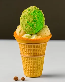 Falafel ice-cream cone