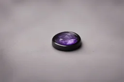 небольшое чёрное кольцо с лиловым камнем выпало на пол.