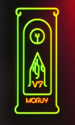 neon gravestones